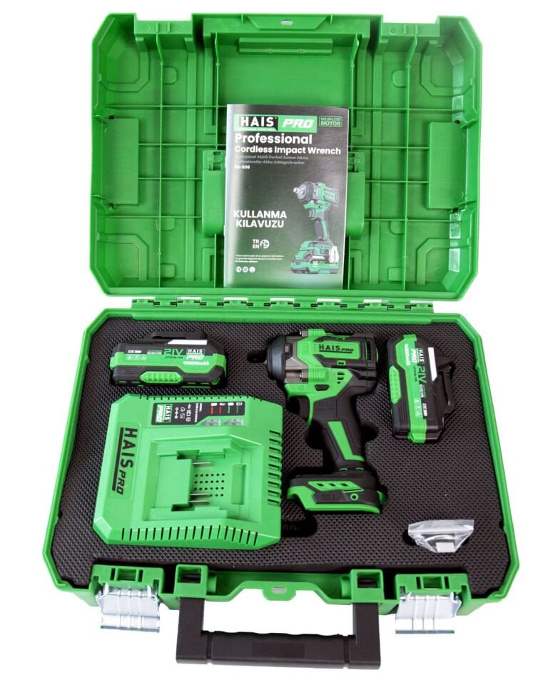 HAISPRO Profesyonel Darbeli Somun Sıkma 850 Nm 21 V